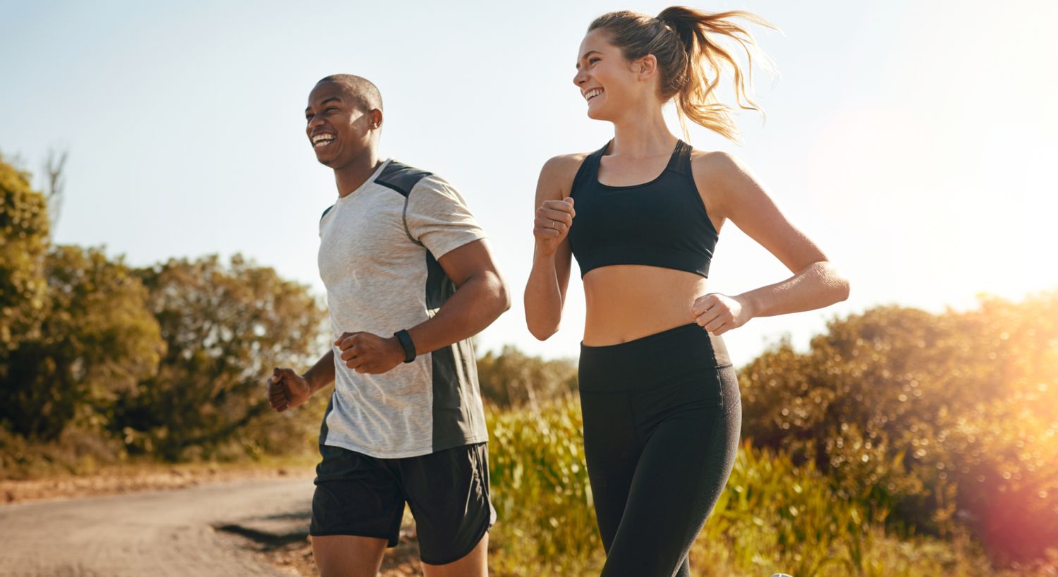 Orange County BioTE models jogging.